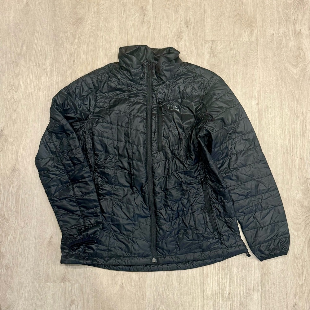 LL Bean Women’s PrimaLoft Packaway Jacket - Black, LP